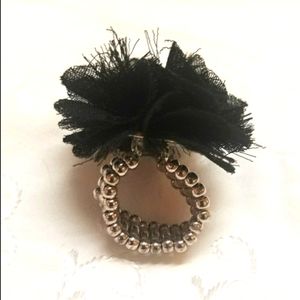 Fabric Flower Stretch Ring